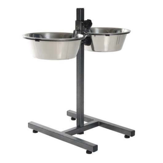 Trixie Hundebar mit Edelstahlnäpfen - 2 x 4,5 l
