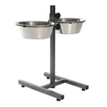 Trixie Hundebar mit Edelstahlnäpfen - 2 x 4,5 l