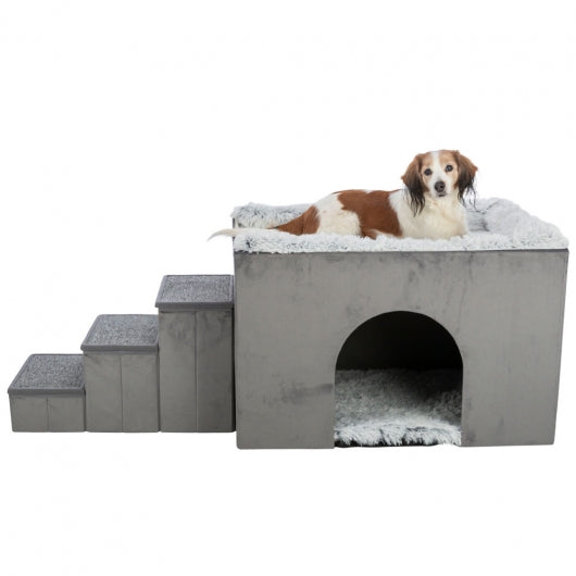Trixie Höhle Harvey mit Treppe - 154 × 60 × 60 cm